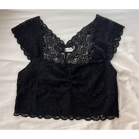 Free People Lace Sweetheart-Neck Brami Underwire Bralette Romance Party Festival - Picture 4 of 8